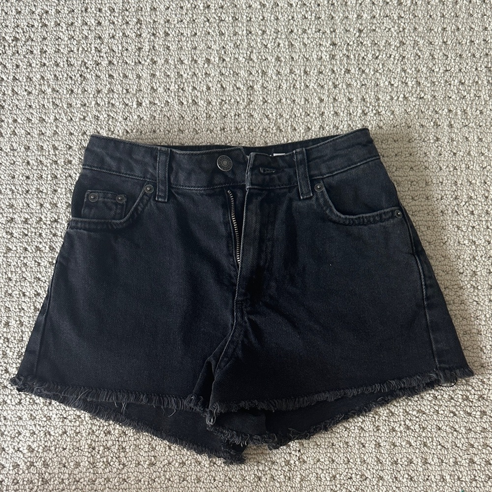 Classic Black Kids Denim Shorts